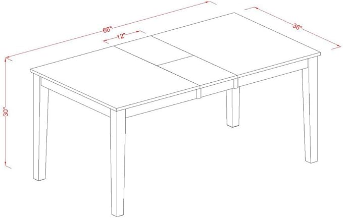 East West Furniture NIQU5-BCH-W 5 Piece Dining Room Furniture Set Includes a - Image 8