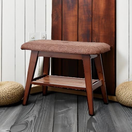 Shoe Entryway Bench, Bamboo Shoe Rack Bench, Organizer - Image 5