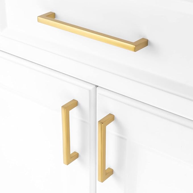KOOFIZO 20-Pack Solid Square Bar Cabinet Handle - Image 3