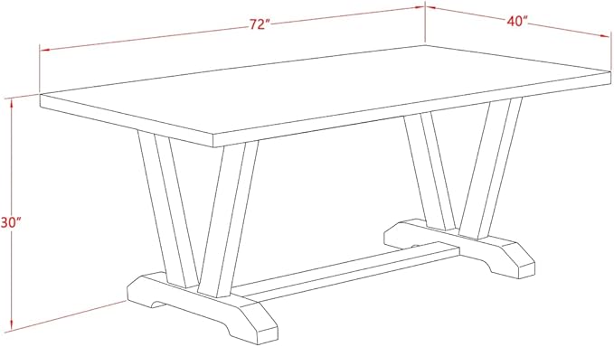 East West Furniture V627DR124-6 6 Piece Dinette Set Contains a Rectangle Dining - Image 17