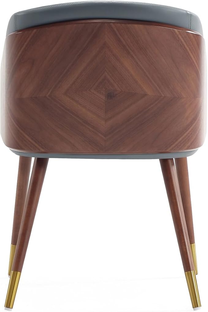 Manhattan Comfort Reeva Modern Dining Chair Upholstered in Tight Fit Leatherette - Image 8