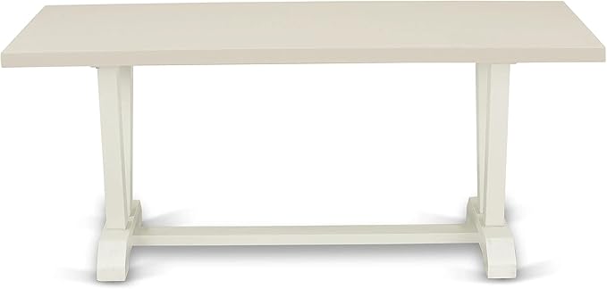 East West Furniture V027VE005-7 7 Piece Dining Set Consist of a Rectangle - Image 5
