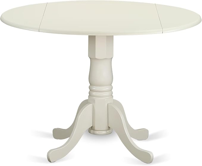 East West Furniture DLAS3-WHI-42 3 Piece Dining Table Set consists A Dinner - Image 3