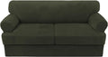 H.VERSAILTEX Sofa Cover 3 Piece T Cushion Sofa Slipcovers Thick Velvet Couch by HVERSAILTEX