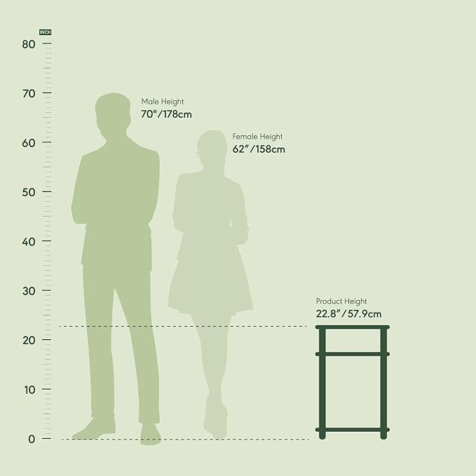 Furinno Simplistic End Side Night Stand/Bedside Table - Image 3