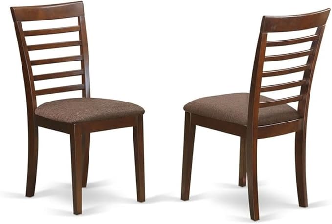East West Furniture DOML5-MAH-C 5 Piece Dining Room Table Set Includes a - Image 4