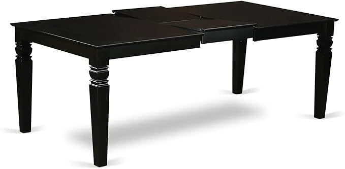 East West Furniture LGX19-BLK-24 -9 Piece Dining Set Includes a Rectangular - Image 5