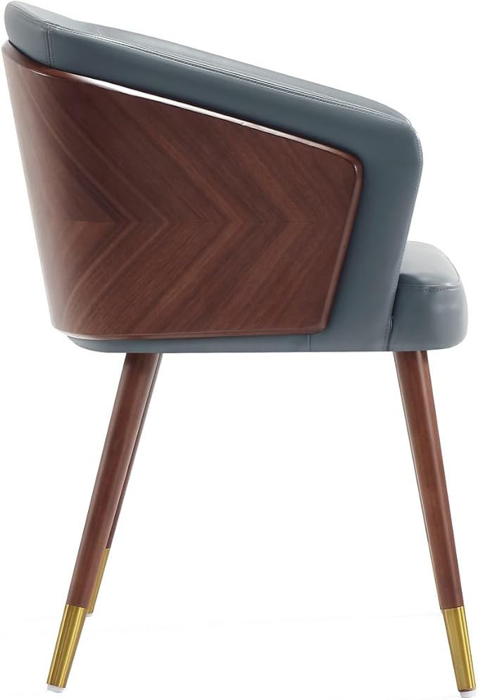 Manhattan Comfort Reeva Modern Dining Chair Upholstered in Tight Fit Leatherette - Image 6