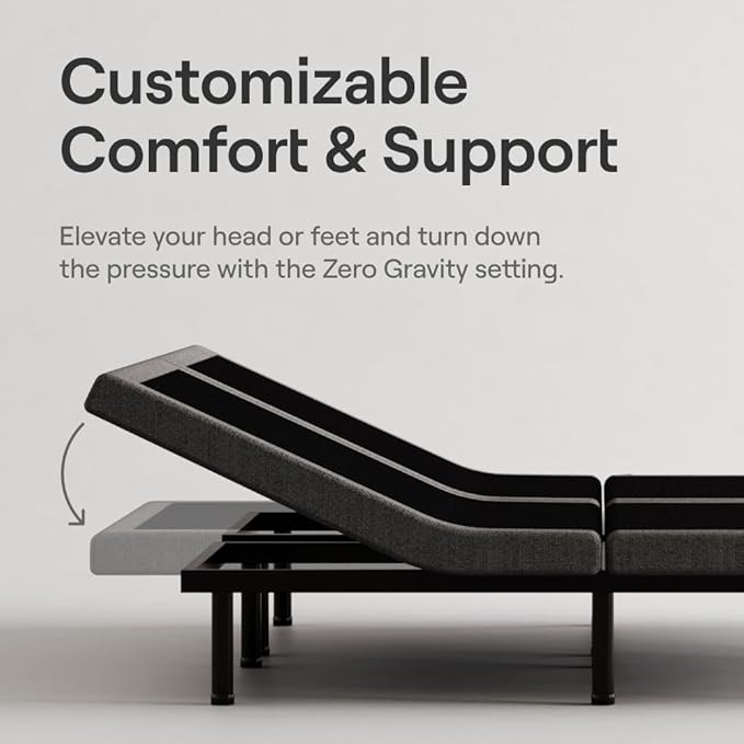 Nectar Split King Adjustable Base & 12” Mattress - Image 5