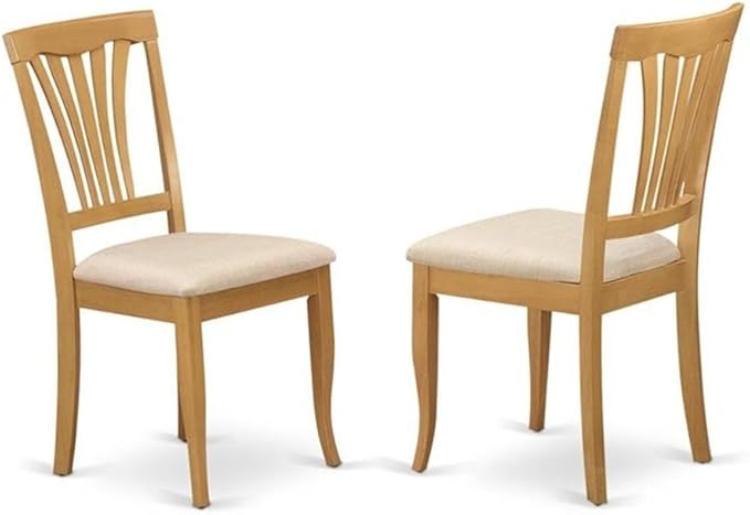East West Furniture DMAV3-OAK-C 3 Piece Dining Room Table Set Contains a Round - Image 4