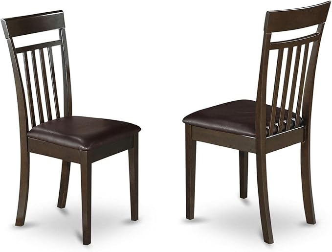East West Furniture HLCA3-CAP-LC 3 Piece Modern Dining Table Set Contains a - Image 3