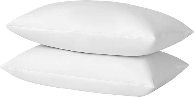 16X26 Oblong Feather & Down Pillow Insert, 100% Cotton Fabric by basic+home