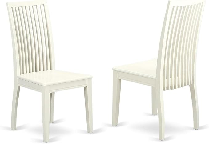 East West Furniture ANIP3-LWH-W 3 Piece Modern Dining Table Set Contains a - Image 3