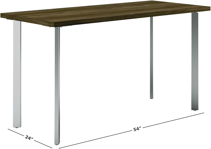 HON Coze Home Office Desks, Sturdy Table Computer Desk, Walnut Top - Image 2