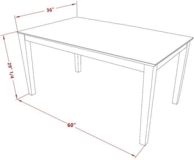 East West Furniture CAPU5H-OAK-C 5 Piece Kitchen Counter Height Dining Table - Image 5