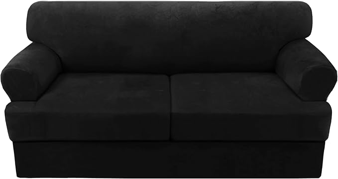 H.VERSAILTEX Sofa Cover 3 Piece T Cushion Sofa Slipcovers Thick Velvet Couch by HVERSAILTEX