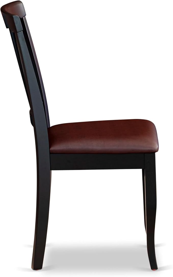 East West Furniture ANAV5-BLK-LC 5 Piece Dinette Set - Image 7