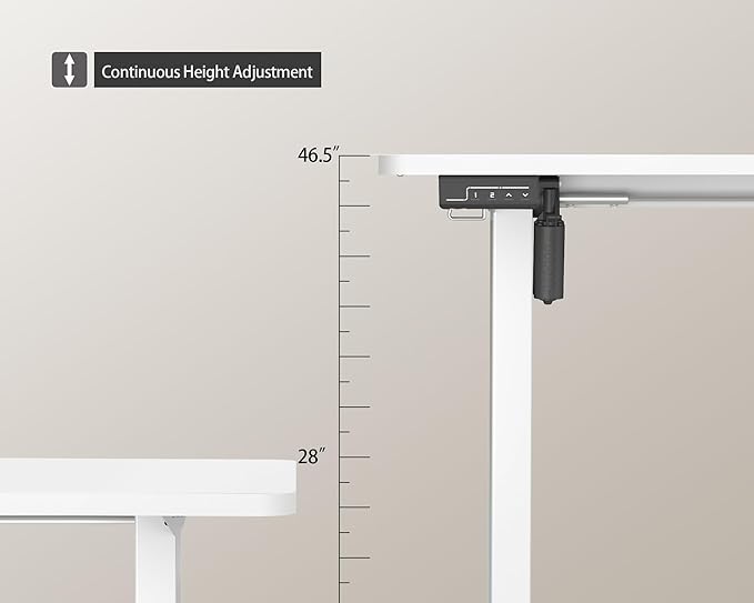 Electric Standing Desk Adjustable Height, 48x24 Inches Sit Stand up Desktop - Image 5