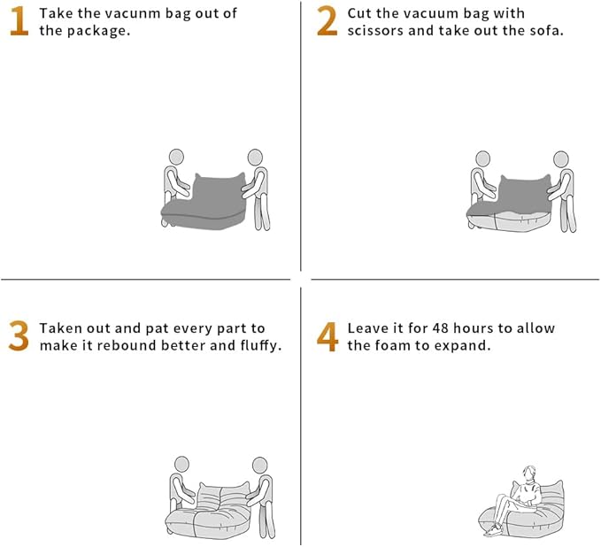 Bean Bag Chair - Memory Foam Bean Bag Chair - Image 9