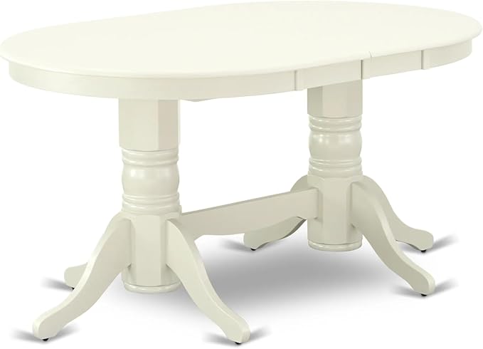 East West Furniture VABO5-LWH-W 5 Piece Kitchen Table Set - Image 7