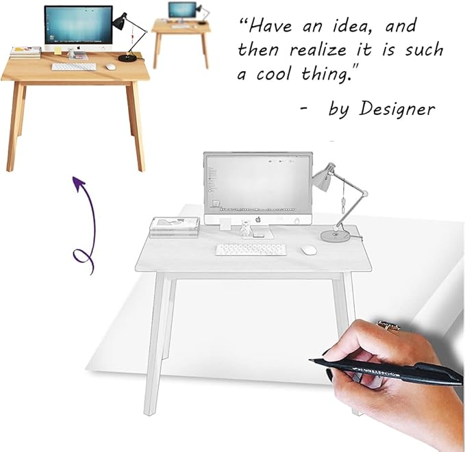 IOTXY Simple Wooden Writing Desk - Image 3