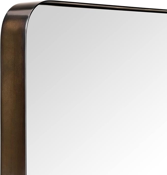 TEHOME 20x30 inch Oil Rubbed Bronze Mirror Dark Bronze Metal Framed Bathroom - Image 3