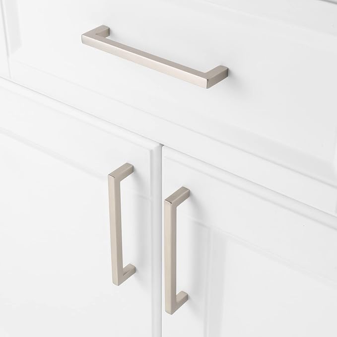 KOOFIZO 30-Pack Solid Square Bar Cabinet Handle - Image 4