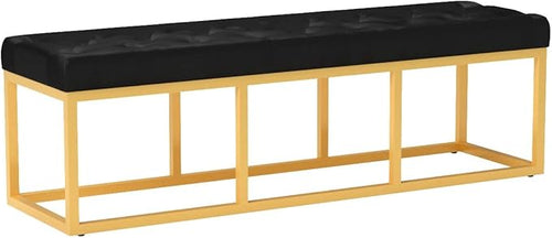 24KF Upholstered Tufted Long Bench by WEMARTHOMEDECOR