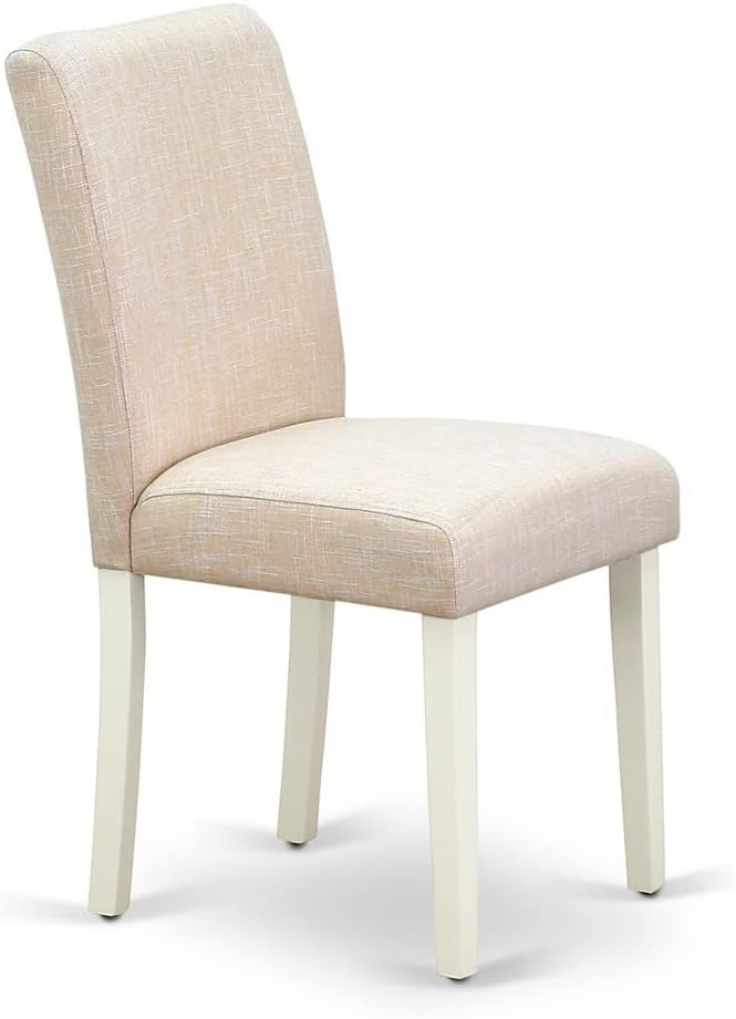East West Furniture LGAB5-LWH-02 5 Piece Dining Set Includes a Rectangle Dining - Image 8
