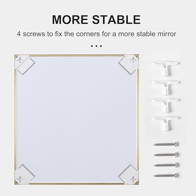 30x36 Inch Gold Bathroom Mirror - Image 7