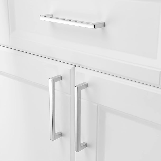 KOOFIZO 30-Pack Solid Square Bar Cabinet Handle - Image 4