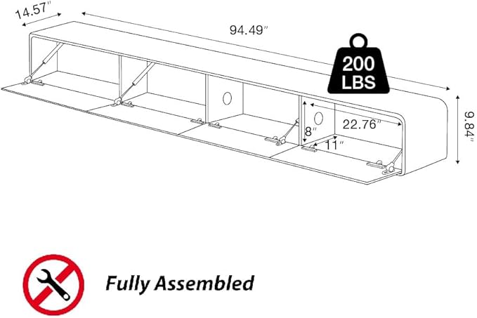 Minimalist Floating TV Stand - Image 2