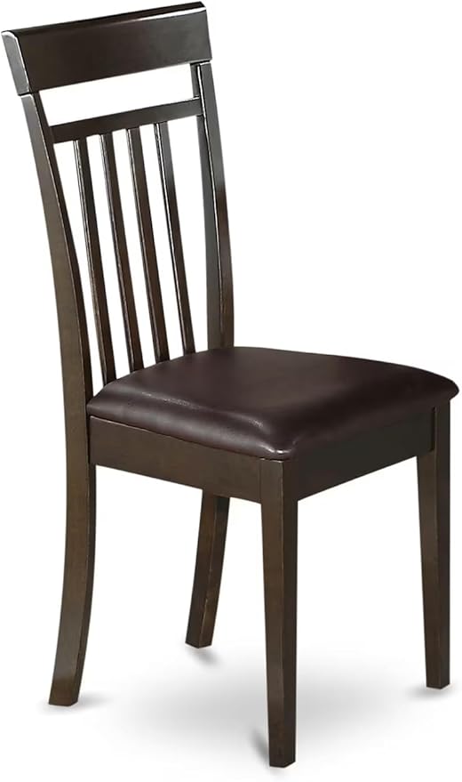 East West Furniture ANCA5-CAP-LC 5 Piece Dinette Set - Image 5