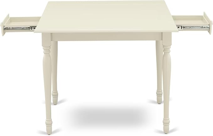 East West Furniture MZDA3-LWH-W 3 Piece Dining Room Furniture Set Contains a - Image 10