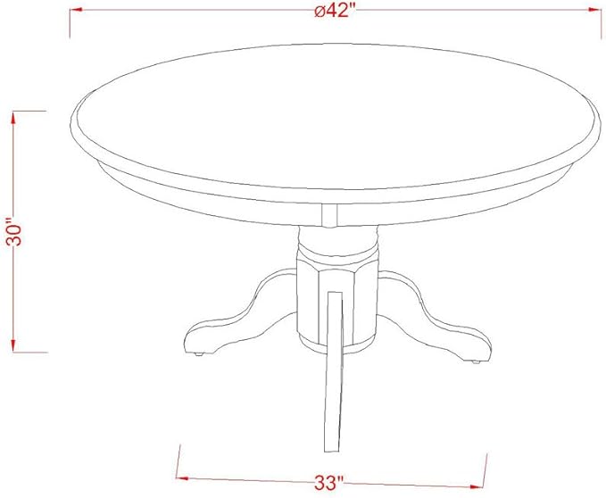 East West Furniture SHDA3-LWH-W 3 Piece Kitchen Table Set - Image 10