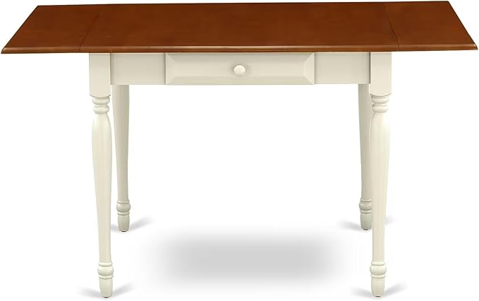 East West Furniture MZNI5-WHI-W 5 Piece Dining Table Set - Image 12