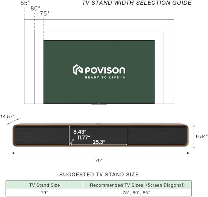 Fully-Assembled Minimalist Floating TV Stand, Modern Wall-Mounted Entertainment - Image 2