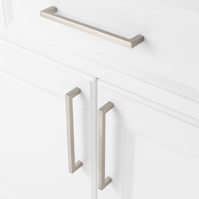 KOOFIZO 30-Pack Solid Square Bar Cabinet Handle - Image 4