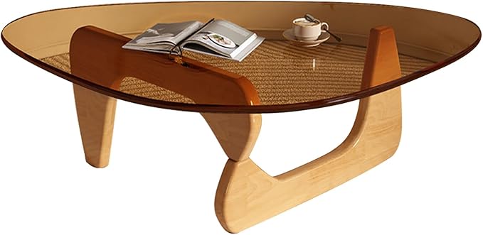 Modern Glass Coffee Table for Living Room, Small mid Century Coffee Table - Image 7