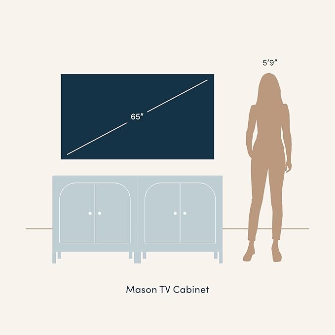 Nathan James Mason Storage Cabinet Accent Sideboard Buffet Credenza TV Stand - Image 9
