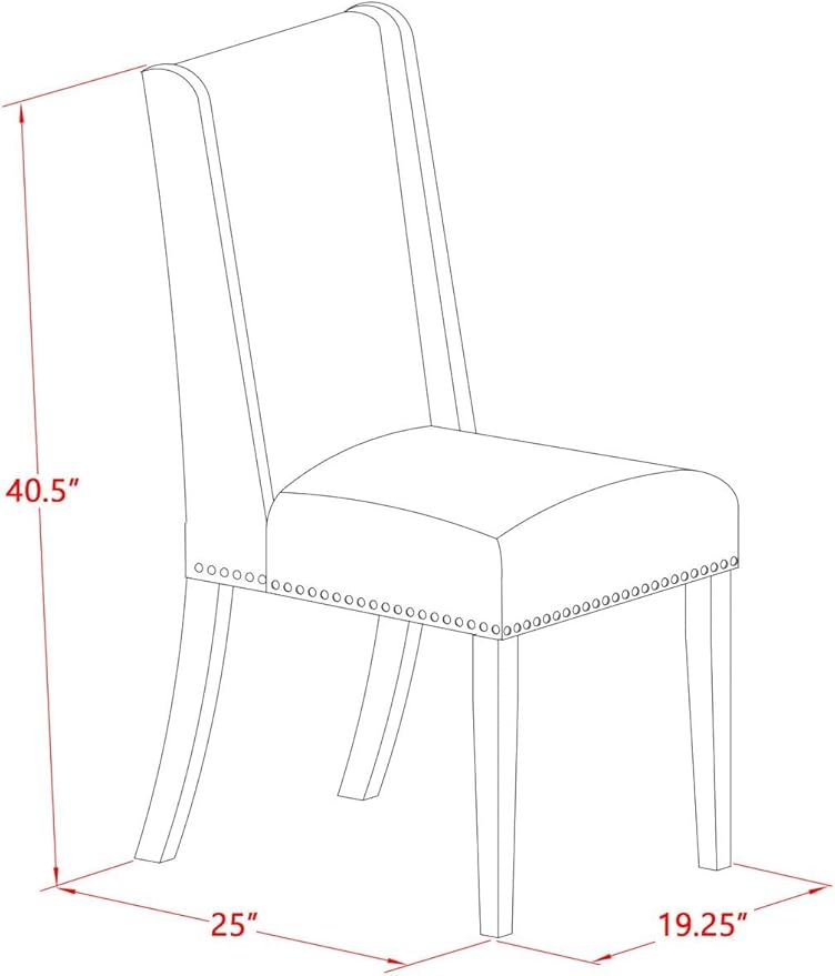 East West Furniture DLFL3-WHI-01 3 Piece Kitchen Table Set Contains a Round - Image 5
