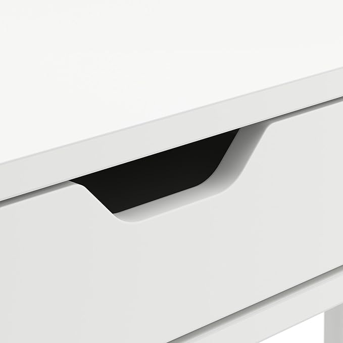 Furniture Nora 40W Writing Desk in Pure White | Computer Table - Image 7