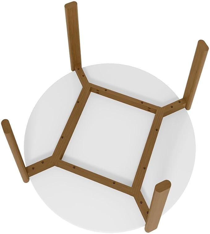 Manhattan Comfort Mid-Century Modern Gales Round 46.54 Dining Table - Image 8
