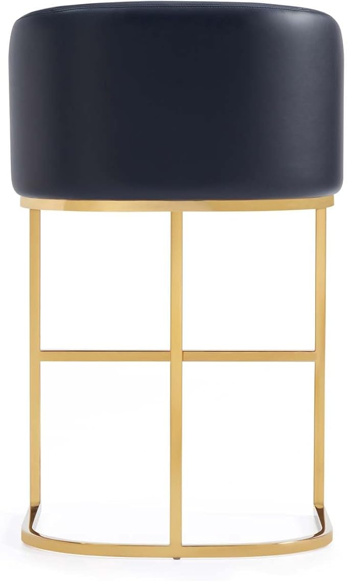 Manhattan Comfort Louvre 26 Inch Mid Century Modern Counter Height Bar Stools - Image 10