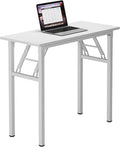Need Small Desk 31 1/2" No Assembly Foldable Writing Table, Sturdy and Heavy by Need