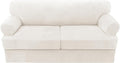H.VERSAILTEX Sofa Cover 3 Piece T Cushion Sofa Slipcovers Thick Velvet Couch by HVERSAILTEX