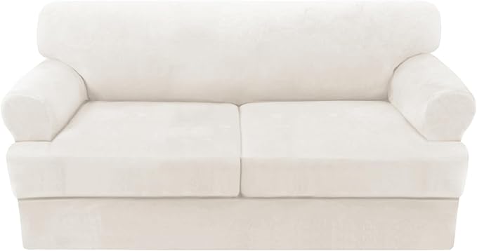 H.VERSAILTEX Sofa Cover 3 Piece T Cushion Sofa Slipcovers Thick Velvet Couch by HVERSAILTEX
