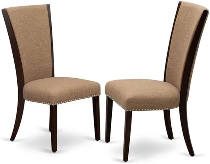 East West Furniture DOVE7-MAH-47 7 Piece Dining Table Set Consist of a - Image 4