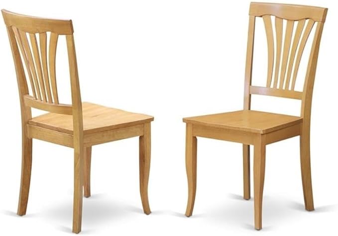 East West Furniture DMAV5-OAK-W 5 Piece Dinette Set - Image 4