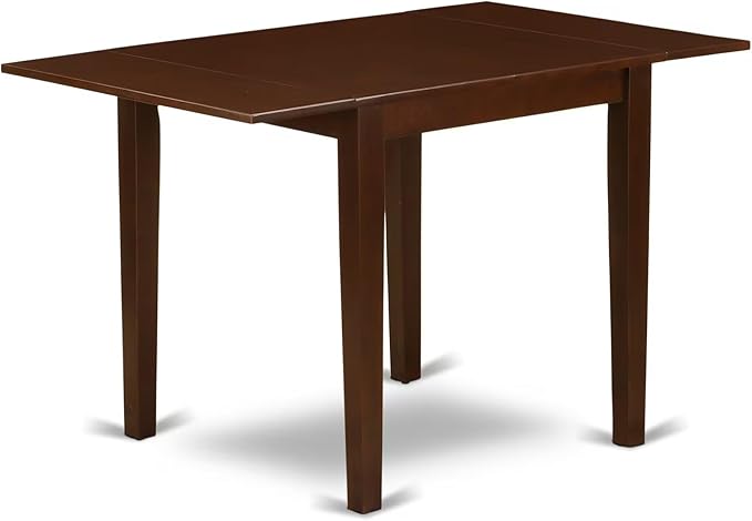 East West Furniture NDEN5-MAH-18 5 Piece Dining Table Set Includes a Rectangle - Image 3